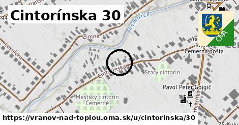 Cintorínska 30, Vranov nad Topľou