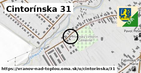 Cintorínska 31, Vranov nad Topľou