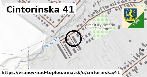 Cintorínska 41, Vranov nad Topľou