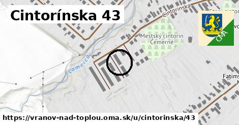 Cintorínska 43, Vranov nad Topľou