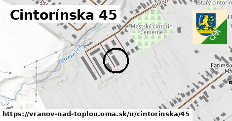 Cintorínska 45, Vranov nad Topľou