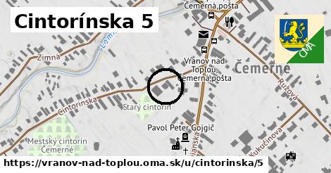 Cintorínska 5, Vranov nad Topľou