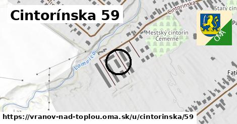 Cintorínska 59, Vranov nad Topľou