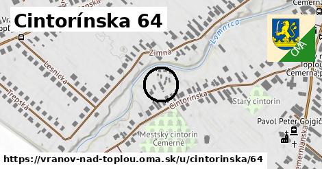 Cintorínska 64, Vranov nad Topľou