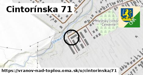 Cintorínska 71, Vranov nad Topľou