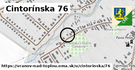 Cintorínska 76, Vranov nad Topľou