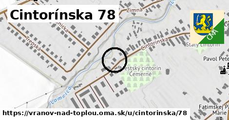 Cintorínska 78, Vranov nad Topľou