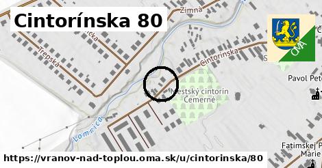 Cintorínska 80, Vranov nad Topľou