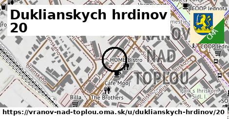 Duklianskych hrdinov 20, Vranov nad Topľou