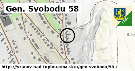 Gen. Svobodu 58, Vranov nad Topľou