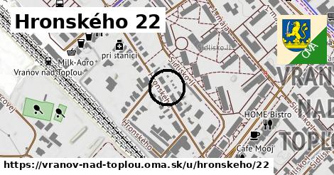 Hronského 22, Vranov nad Topľou