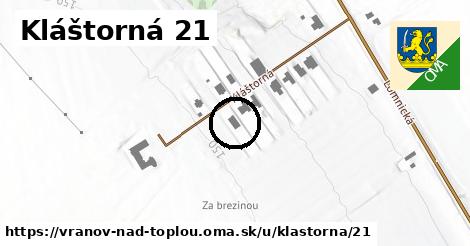 Kláštorná 21, Vranov nad Topľou