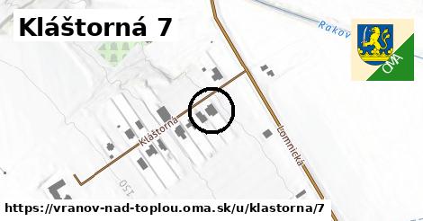 Kláštorná 7, Vranov nad Topľou