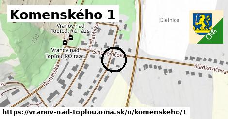 Komenského 1, Vranov nad Topľou