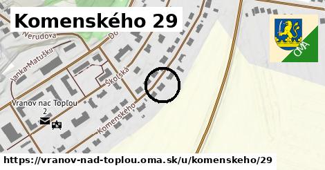 Komenského 29, Vranov nad Topľou