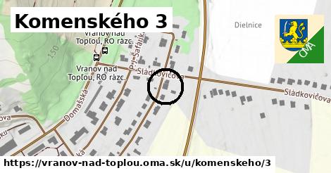 Komenského 3, Vranov nad Topľou