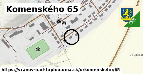 Komenského 65, Vranov nad Topľou