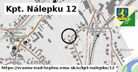 Kpt. Nálepku 12, Vranov nad Topľou