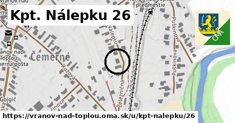 Kpt. Nálepku 26, Vranov nad Topľou