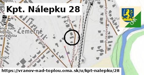 Kpt. Nálepku 28, Vranov nad Topľou