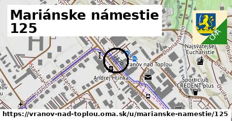 Mariánske námestie 125, Vranov nad Topľou