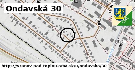 Ondavská 30, Vranov nad Topľou