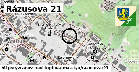 Rázusova 21, Vranov nad Topľou