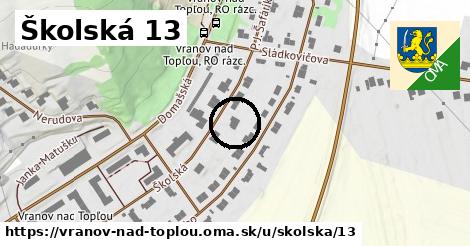 Školská 13, Vranov nad Topľou