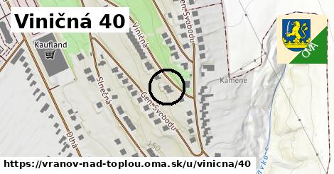 Viničná 40, Vranov nad Topľou