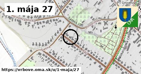 1. mája 27, Vrbové