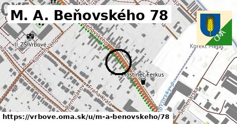 M. A. Beňovského 78, Vrbové