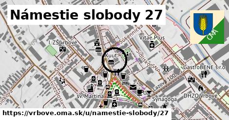 Námestie slobody 27, Vrbové