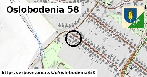 Oslobodenia 58, Vrbové