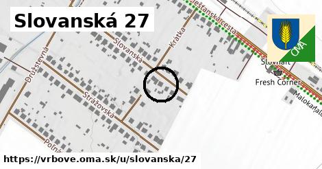 Slovanská 27, Vrbové