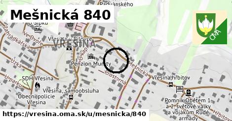 Mešnická 840, Vřesina