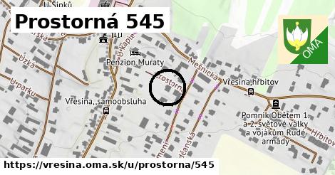 Prostorná 545, Vřesina