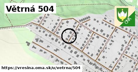 Větrná 504, Vřesina