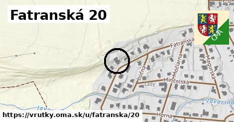 Fatranská 20, Vrútky