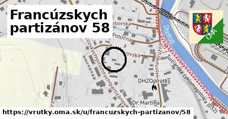 Francúzskych partizánov 58, Vrútky