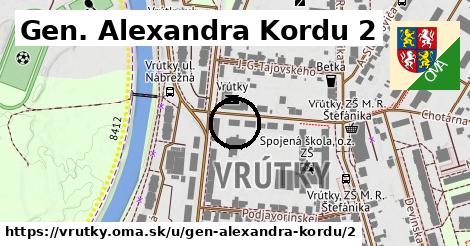 Gen. Alexandra Kordu 2, Vrútky