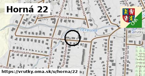 Horná 22, Vrútky