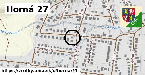 Horná 27, Vrútky