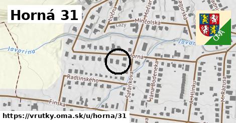 Horná 31, Vrútky