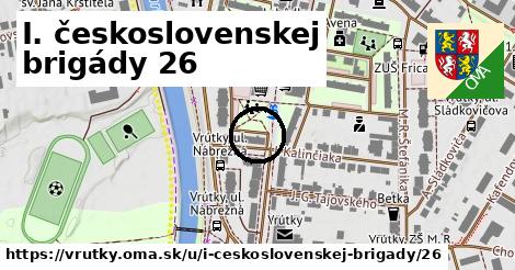 I. československej brigády 26, Vrútky