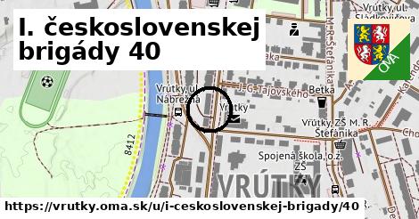 I. československej brigády 40, Vrútky