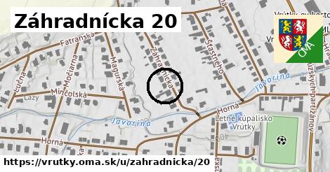 Záhradnícka 20, Vrútky