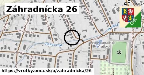 Záhradnícka 26, Vrútky