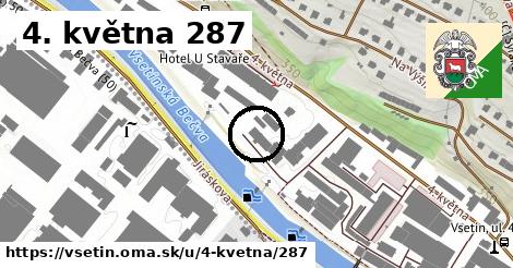 4. května 287, Vsetín