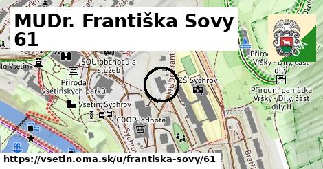 MUDr. Františka Sovy 61, Vsetín