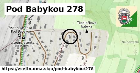 Pod Babykou 278, Vsetín